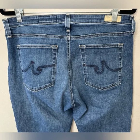 AG Jeans Prima Mid Rise Cigarette Dark Blue Wash Stretch Denim Pant SZ 32 - Picture 4 of 15